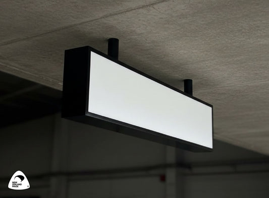 1800x400mm Double Sided Under Verandah Lightbox